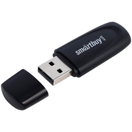 Флеш-диск 4 GB SMARTBUY Scout USB 2.0, черный, SB004GB2SCK Флеш-диск 4 GB SMARTBUY Scout USB 2.0, черный, SB004GB2SCK
