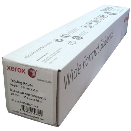 Калька матовая Xerox Tracing Paper Roll (длина 50 м, ширина 914 мм, плотность 90 г/кв.м, диаметр втулки 50,8 мм)