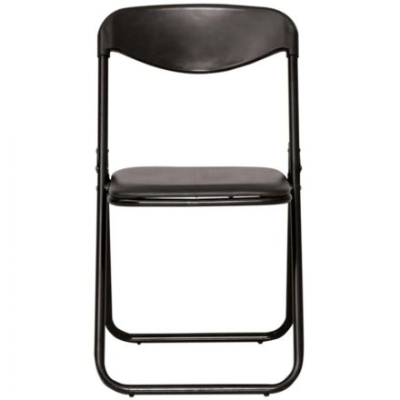 Стул UA_JACK BLACK каркас черный, к/з черный V-4