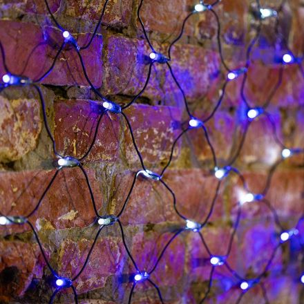 Гирлянда светодиодная Сеть 432 LED 2,5х2,5м, черный ПВХ,Белые/Синие 215-032 Гирлянда светодиодная Сеть 432 LED 2,5х2,5м, черный ПВХ,Белые/Синие 215-032