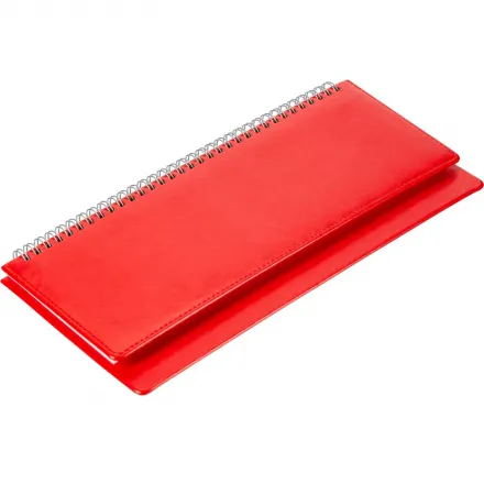 Планинг недатированный 305×130 мм Velvet красный 128 стр. 3-364/10