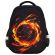 Ранец BRAUBERG KIDS STANDARD, 2 отделения, Fire split, 3D-панель, 36х28х14 см, 273147