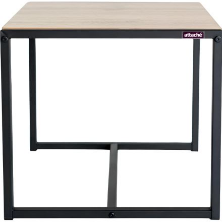 Стол журнальный TI_Attache Онега-3 490x490x455 мет черр/ЛДСП дуб вотан