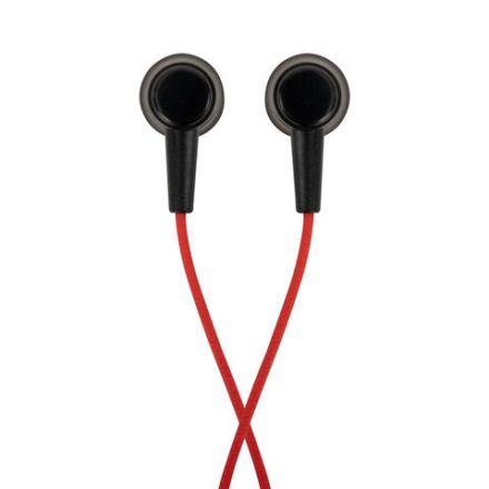 Наушники проводные внутриканальные с микрофоном SONNEN EP-H47RB, 1,1 м, красные/черные, 514129