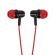 Наушники проводные внутриканальные с микрофоном SONNEN EP-H47RB, 1,1 м, красные/черные, 514129