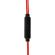 Наушники проводные внутриканальные с микрофоном SONNEN EP-H47RB, 1,1 м, красные/черные, 514129