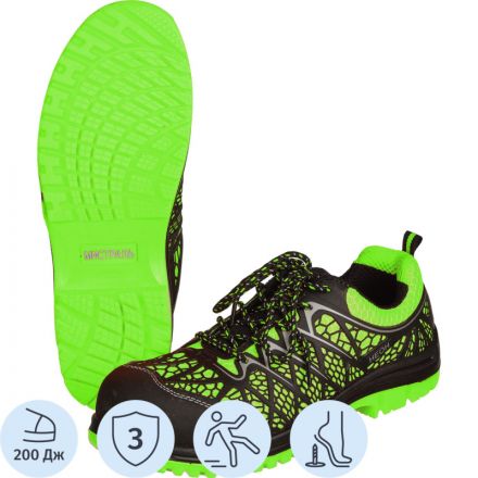 Полуботинки (кроссовки) МИСТРАЛЬ -НЕОН ПУ ТПУ с ПКП АС (лайм) PT2-C-L р.44 Полуботинки (кроссовки) МИСТРАЛЬ -НЕОН ПУ ТПУ с ПКП АС (лайм) PT2-C-L р.44