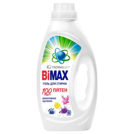 Гель для стирки 900 мл, BIMAX "100 пятен", 998-3 Гель для стирки 900 мл, BIMAX "100 пятен", 998-3