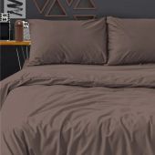 Постельное белье Евро Поплин гл/кр (нав.50х70-2шт), Mocca,233751 Постельное белье Евро Поплин гл/кр (нав.50х70-2шт), Mocca,233751