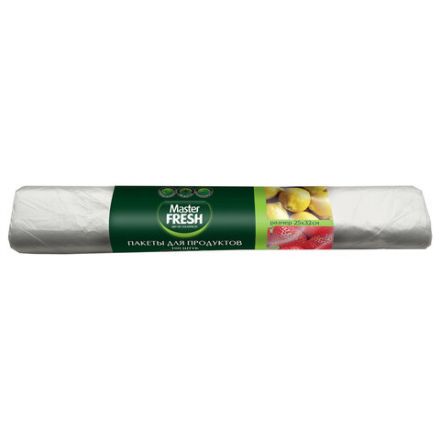Пакеты фасовочные 25х32 см, КОМПЛЕКТ 100 шт., 7 мкм, рулон, MASTER FRESH
