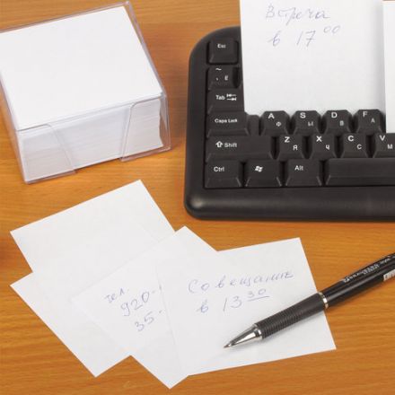 Блок для записей ОФИСМАГ в подставке прозрачной, куб 9х9х5 см, белый, белизна 95-98%, 127797 Блок для записей ОФИСМАГ в подставке прозрачной, куб 9х9х5 см, белый, белизна 95-98%, 127797