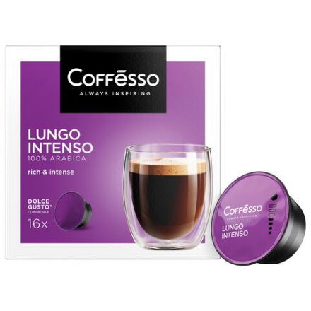 Кофе в капсулах COFFESSO "Lungo Intenso" для кофемашин Dolce Gusto, 16 порций, 102153 Кофе в капсулах COFFESSO "Lungo Intenso" для кофемашин Dolce Gusto, 16 порций, 102153