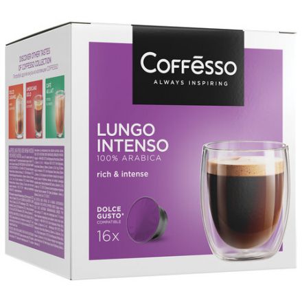 Кофе в капсулах COFFESSO "Lungo Intenso" для кофемашин Dolce Gusto, 16 порций, 102153 Кофе в капсулах COFFESSO "Lungo Intenso" для кофемашин Dolce Gusto, 16 порций, 102153