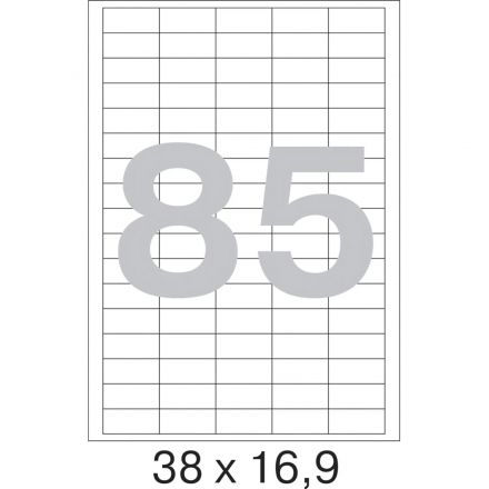 Этикетки самоклеящиеся Promega Label Premium 38х16,9мм 85шт/л А4 (100л/уп) Этикетки самоклеящиеся Promega Label Premium 38х16,9мм 85шт/л А4 (100л/уп)