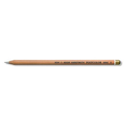 Карандаш-блендер KOH-I-NOOR, 1шт., "Polycolor", белый, 3,8 мм, мягкий, заточенный, 3800000001KS
