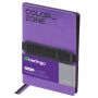 Ежедневник недатированный, А5, 136л., кожзам, Berlingo "Color Zone 2", сиреневый, мягкая обложка, черный срез