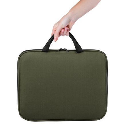 Папка на молнии с ручками STAFF EVERYDAY, А4, полиэстер, хаки, 270737 Папка на молнии с ручками STAFF EVERYDAY, А4, полиэстер, хаки, 270737