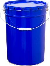 Ведро металл 25л. крышка--корона, с покрытием внутри синий Ведро металл 25л. крышка--корона, с покрытием внутри синий
