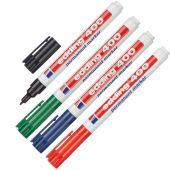 Набор маркеров перманентных EDDING 400. 1 мм кругл наконечник, 4 цв/блистер Набор маркеров перманентных EDDING 400. 1 мм кругл наконечник, 4 цв/блистер