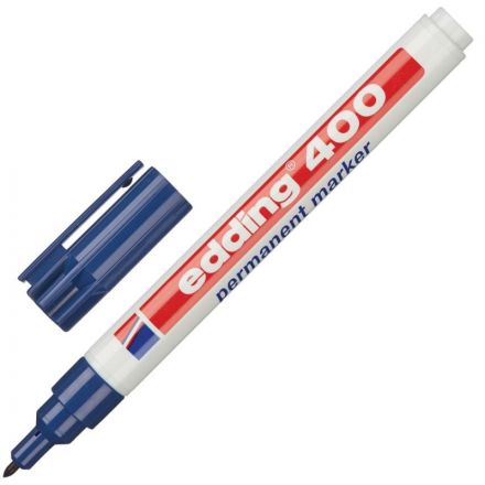 Набор маркеров перманентных EDDING 400. 1 мм кругл наконечник, 4 цв/блистер Набор маркеров перманентных EDDING 400. 1 мм кругл наконечник, 4 цв/блистер