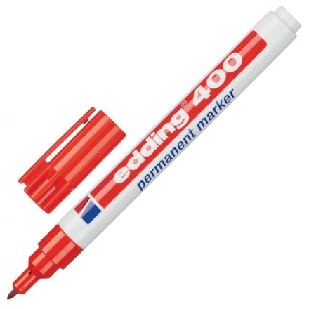 Набор маркеров перманентных EDDING 400. 1 мм кругл наконечник, 4 цв/блистер Набор маркеров перманентных EDDING 400. 1 мм кругл наконечник, 4 цв/блистер