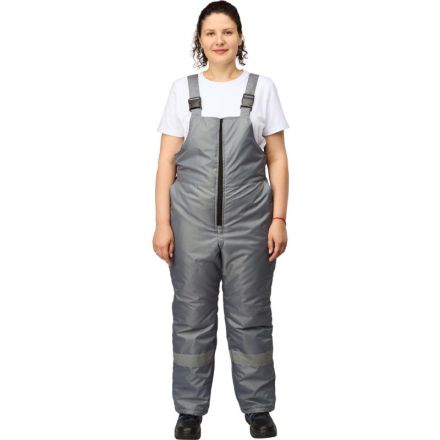 Полукомбинезон рабочий зимний женский з46-ПК серый (р.64-66) 158-164 Полукомбинезон рабочий зимний женский з46-ПК серый (р.64-66) 158-164