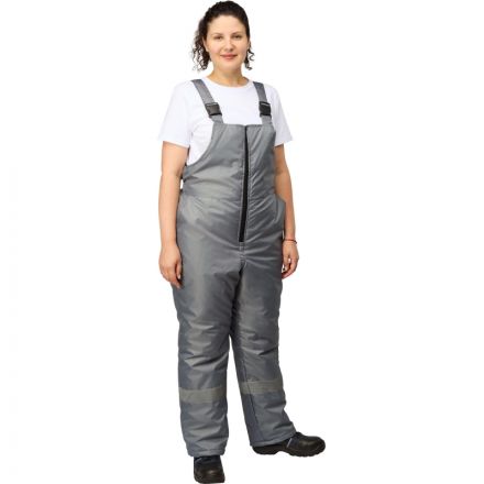 Полукомбинезон рабочий зимний женский з46-ПК серый (р.64-66) 158-164 Полукомбинезон рабочий зимний женский з46-ПК серый (р.64-66) 158-164