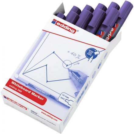 Маркер для белых досок EDDING 360/8 фиолетовый 1,5-3 мм Маркер для белых досок EDDING 360/8 фиолетовый 1,5-3 мм