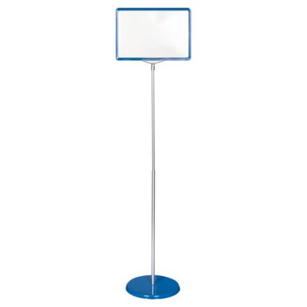 Стойка-инфодержатель напольная (ценникодержатель), 210x300 мм, А4, сталь, СИНЯЯ, BRAUBERG, 291034 Стойка-инфодержатель напольная (ценникодержатель), 210x300 мм, А4, сталь, СИНЯЯ, BRAUBERG, 291034