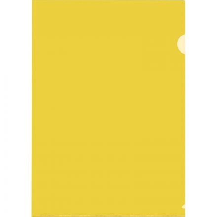 Папка-уголок A4 желтая 120 мкм (20 штук в упаковке)