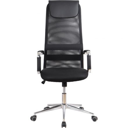 Кресло BN_SH_EChair-565 TW сетка/ткань черный, хром