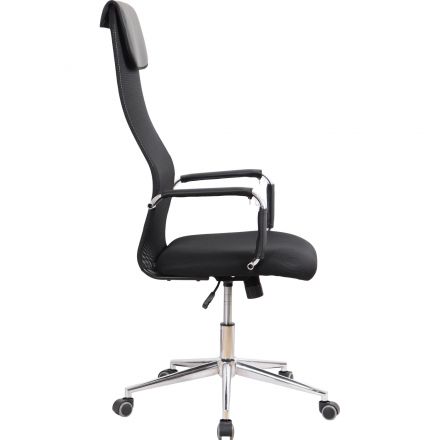 Кресло BN_SH_EChair-565 TW сетка/ткань черный, хром