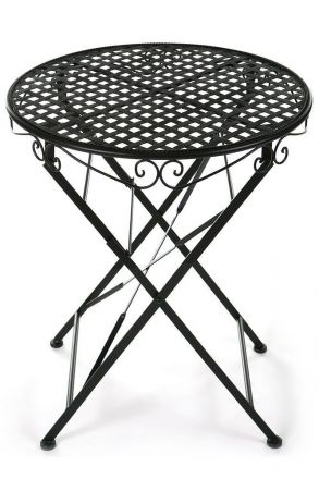 Стол Secret De Maison Patio, стальной сплав, 60Dх70см, черный Стол Secret De Maison Patio, стальной сплав, 60Dх70см, черный