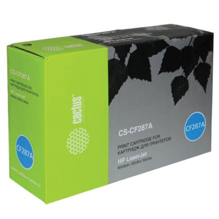 Картридж лазерный CACTUS (CS-CF287A) для HP LaserJet M506dn/M506x/M527dn, ресурс 9000 стр. Картридж лазерный CACTUS (CS-CF287A) для HP LaserJet M506dn/M506x/M527dn, ресурс 9000 стр.