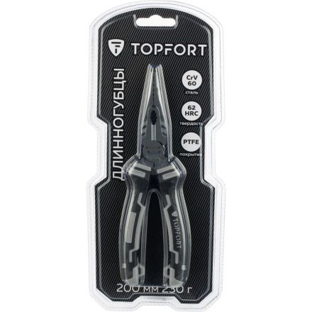 Длинногубцы 200мм/8 Topfort Industrial