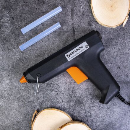 Клеевой пистолет, 100 Вт, для стержня 11 мм, BRAUBERG, в блистере, 670325 Клеевой пистолет, 100 Вт, для стержня 11 мм, BRAUBERG, в блистере, 670325