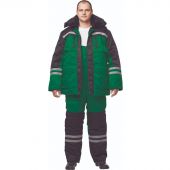 Костюм рабочий зимний муж з03-КПК зел/черн (р.52-54) 170-176 Костюм рабочий зимний муж з03-КПК зел/черн (р.52-54) 170-176