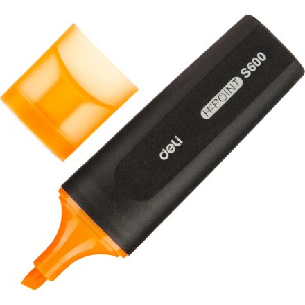 Маркер текстовыделитель Deli Delight 1-5 мм оранжевый ES600