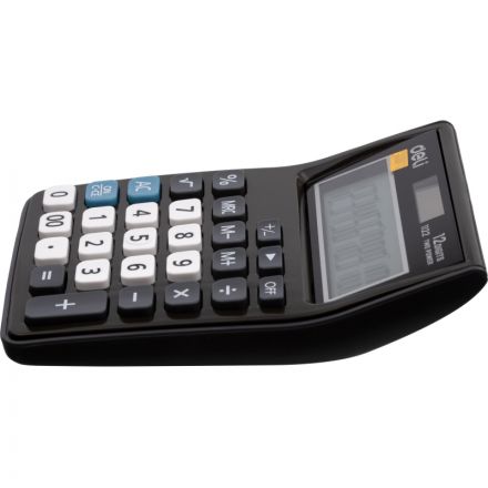 Калькулятор карманный Deli E1122, 12-р, дв.пит., 120х86мм, серый Калькулятор карманный Deli E1122, 12-р, дв.пит., 120х86мм, серый