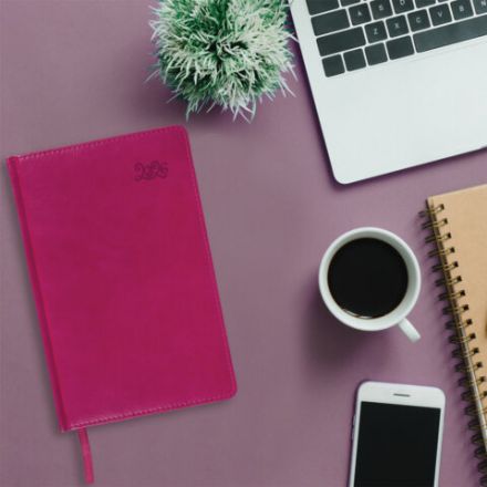 Ежедневник датированный 2026, А5, 138x213 мм, BRAUBERG "Rainbow", под кожу, розовый, 117078 Ежедневник датированный 2026, А5, 138x213 мм, BRAUBERG "Rainbow", под кожу, розовый, 117078