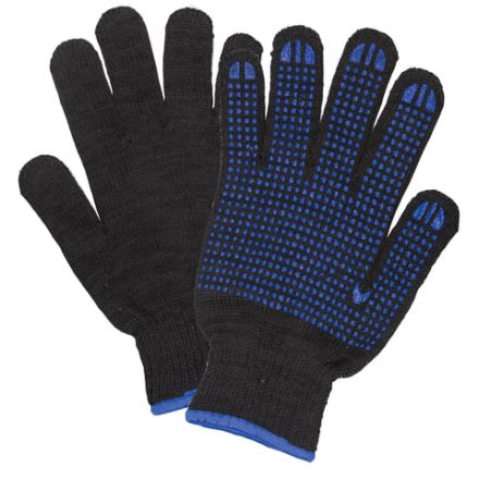 Перчатки хлопчатобумажные, 1 ПАРА, 7 класс, 70 г, 233 текс, ПВХ точка, LAIMA ПРЕМИУМ, европодвес, ЧЕРНЫЕ, 603581 Перчатки хлопчатобумажные, 1 ПАРА, 7 класс, 70 г, 233 текс, ПВХ точка, LAIMA ПРЕМИУМ, европодвес, ЧЕРНЫЕ, 603581