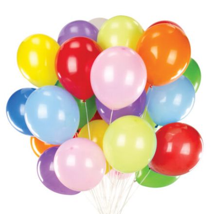 Шары воздушные 30 см, 50 штук, "ЯРКИЕ ЦВЕТА", ассорти, BRAUBERG KIDS, 591880