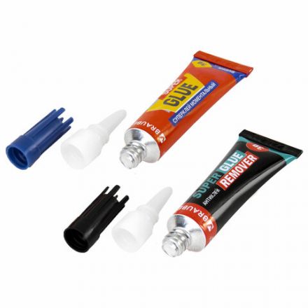 Клей моментальный Суперклей 5 шт. по 3 г + "Антиклей" в подарок, BRAUBERG EXTRA, 608107 Клей моментальный Суперклей 5 шт. по 3 г + "Антиклей" в подарок, BRAUBERG EXTRA, 608107