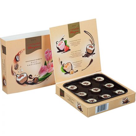 Конфеты Столичные штучки Мусс Капучино, 104г Конфеты Столичные штучки Мусс Капучино, 104г