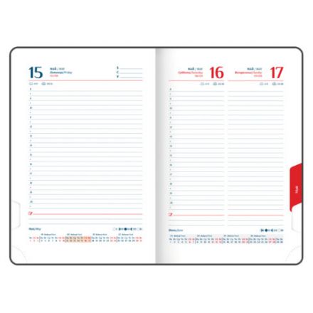 Ежедневник датированный 2026 А5 148х218 мм, GALANT "Ritter", под кожу, красный, 117489 Ежедневник датированный 2026 А5 148х218 мм, GALANT "Ritter", под кожу, красный, 117489