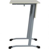 Парта МЕТ_ Стол ученический Гармония 1-мест.6г.р.серый/серый