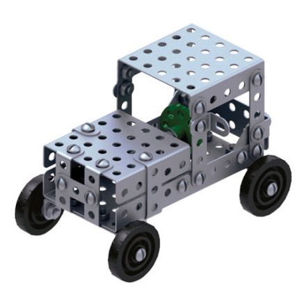 Конструктор металлический ЮНЛАНДИЯ "Для уроков труда №4", развивающий, 130 элементов, 104682 Конструктор металлический ЮНЛАНДИЯ "Для уроков труда №4", развивающий, 130 элементов, 104682