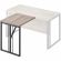 Брифинг Комус Мебель К-Loft Director 241B002 700х600х752 дуб сон темн/черн