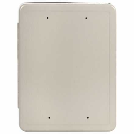 Шкафчик (Ключница) на 140 ключей BRAUBERG, 370х280х80 мм, с замком, +140 брелоков, серый, 290340