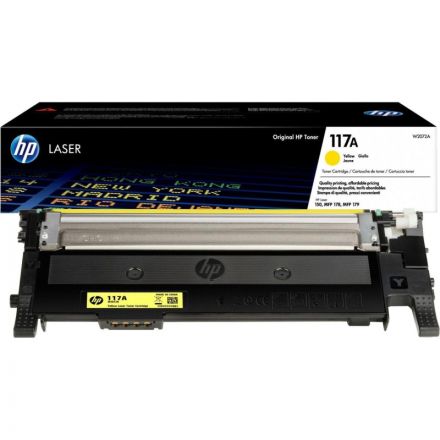 Тонер-картридж HP 117A W2072A жел. для 150/MFP 178/179 Тонер-картридж HP 117A W2072A жел. для 150/MFP 178/179